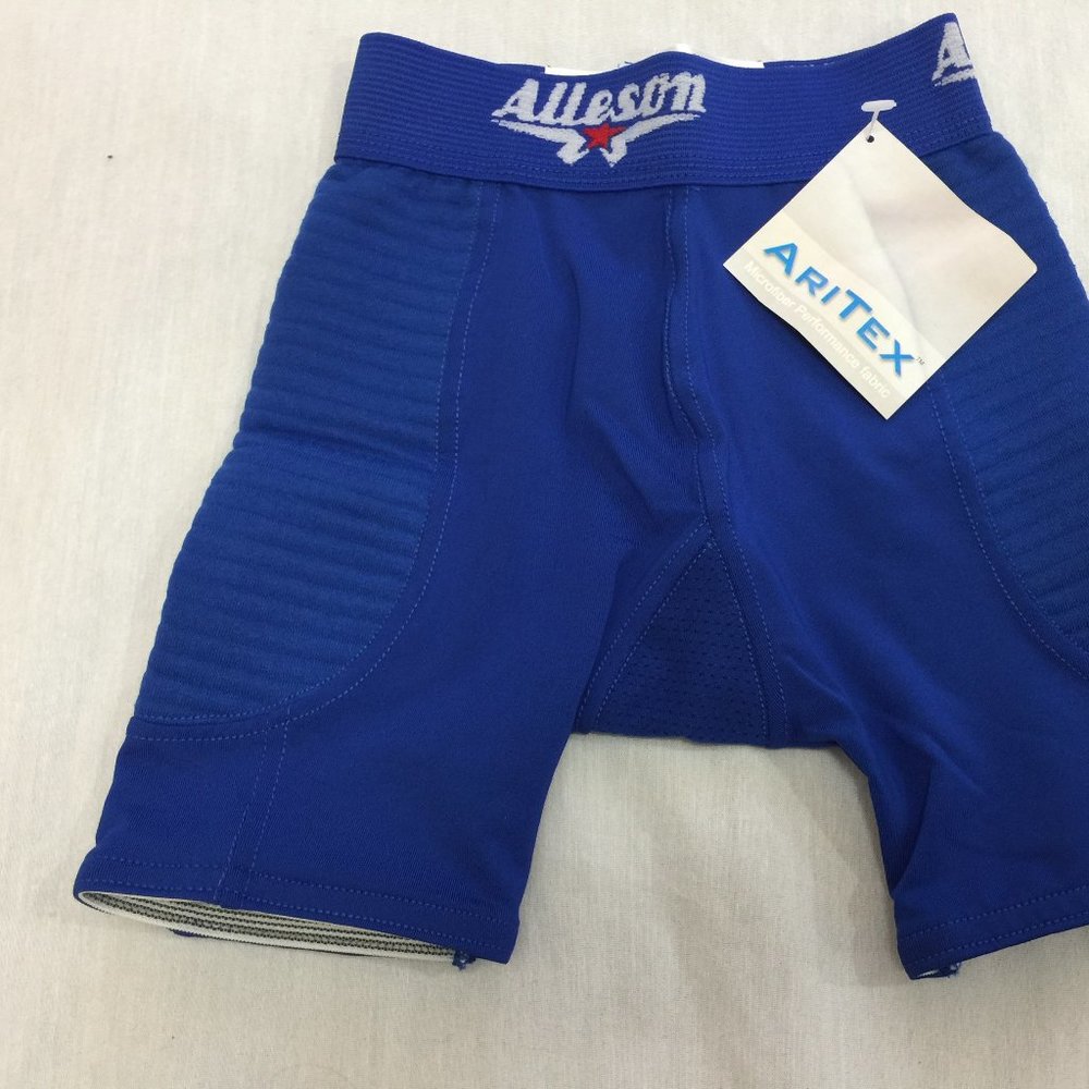 🍎🍎🍎 NWT ALLESON GIRLS SOFTBALL SLIDING SHORTS SIZE S 🍎🍎🍎 - Picture 2 of 6